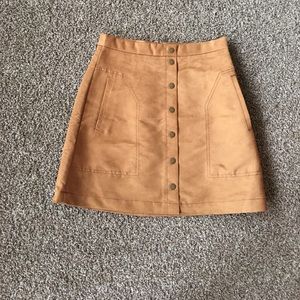 Suede skirt